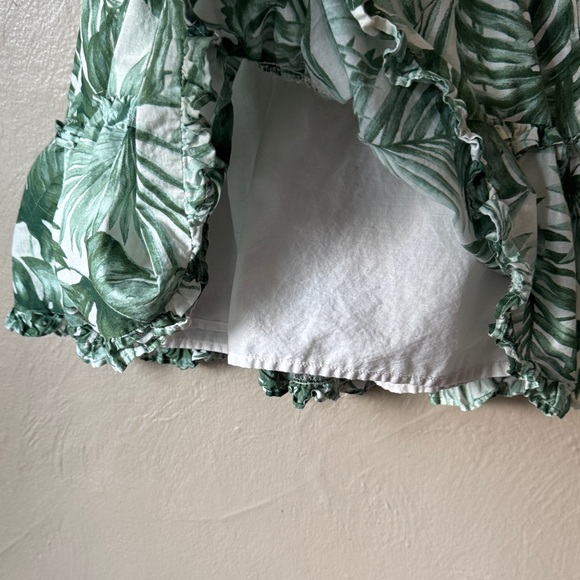 Janie and Jack Green Leaf Print Lined Sundress - Picture 3 of 5